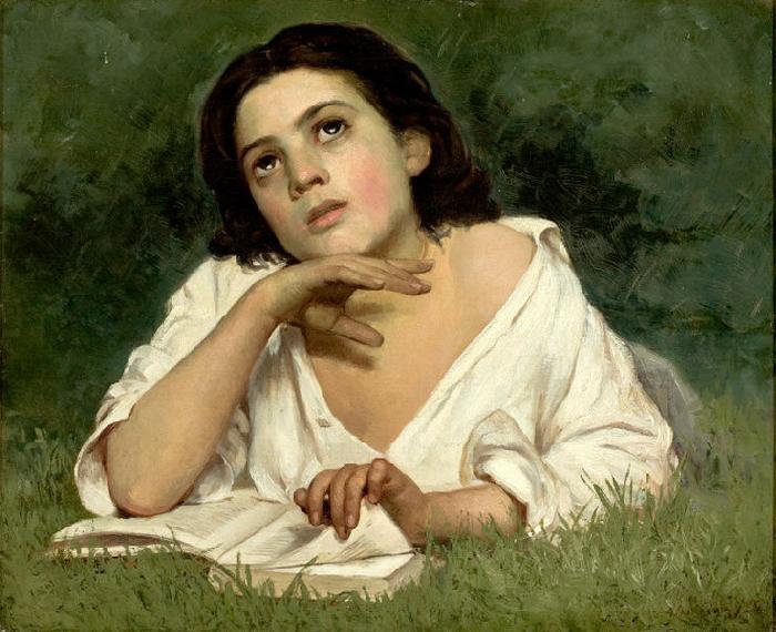 Almeida Junior Girl with a Book oil painting picture